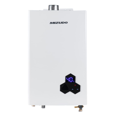 УЦ Газовая колонка MIZUDO Pearl Ultra ВПГ 4-14Т (ТУРБО, с дымоходом- отдельной коробкой), нов, вмят. купить дешево в PROотопление
