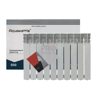Радиатор алюминиевый АQUAWATTIS 500х80 /10 СЕКЦИЙ/