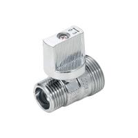 Кран шаровой резьба/резьба мини ручка флажок хром AQUALINK 1/2" (200/20) 