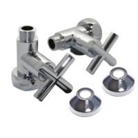 Пара вентилей для п/с прямой ручка-крест с отраж. 1"x1/2" г/ш (10)