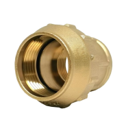 Муфта для ПЭ труб обж. латунь вн. рез. TIM 25x3/4" (10/70)