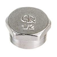 Заглушка внутр. резьба 1/2" никелированная AQUALINK (10/500)