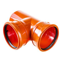 Тройник канализационный D-200/200 (87 град.) (наружная) ПОЛИТЭК (13)