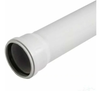 Труба ПП канализационная бесшумная белая раструбная D 50x1,8x500 ПОЛИТЭК (100)