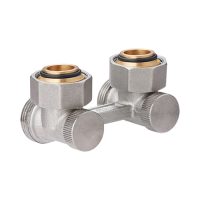 Блок для двухтрубн. сист. угловой с кранами MVI Premium 3/4"EK х 3/4"EK (48/6)