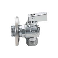 Кран шаровой угловой для стиральных машин AQUALINK 1/2"х3/4" нар-нар (120/10) 