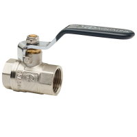 Кран шаровой муфтовый полнопроходной (рычаг) AQUALINK 1 1/2" (30/5) 