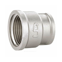 Муфта переходная 2"-1 1/4" латунь никель LD (14)