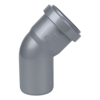 Отвод ПП канализационный СИНИКОН D 50 (45 град.) (20) (Р-О)