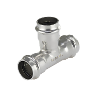 Трехраструбный пресс-тройник из нержавеющей стали 28*28*28mm TIM (30/5)