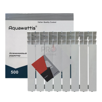 Радиатор алюминиевый АQUAWATTIS 500х80 / 8 СЕКЦИЙ/