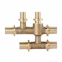Крестовина одноплоскостная аксиальная латунная MVI 20x16x20 (36/2)
