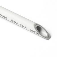 PP-R Труба армированная фольгой в центре DUO SDR 6 PN25 Белая 40 PRO AQUA (32/4)