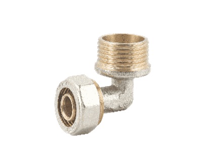 Уголок обжимной для м/п труб OTMO 16×1/2" нар. рез. (160/10)