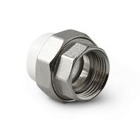 PP-R Муфта комбинированная разъемная (американка) ВР Белая 75-2.1/2 PRO AQUA (5/1)