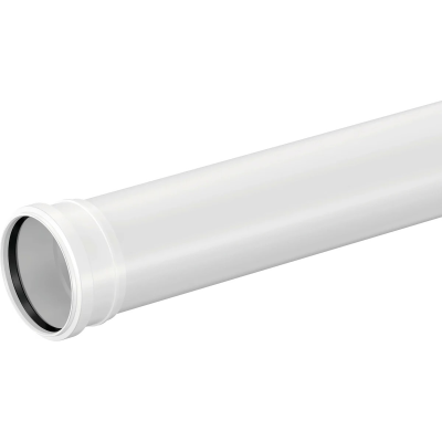Труба ПП канализационная бесшумная белая раструбная D 110x3,4x250 ПОЛИТЭК (35)