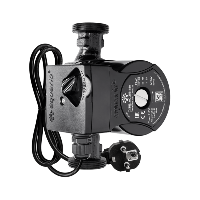 Насос циркуляционный Aquario AC 25-6 180 мм (GP) (с гайками и кабелем питания)