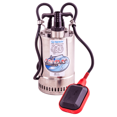 Насос дренажный для сточных вод Aquario VORTEX 4-4SS (350 Вт., 100 л/мин, напор 7 м)