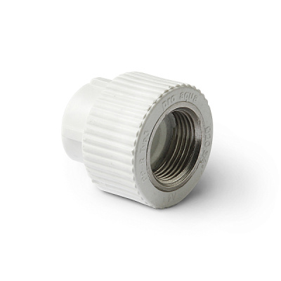 PP-R Муфта комбинированная ВР Белая  20-3/4 PRO AQUA (100/10)