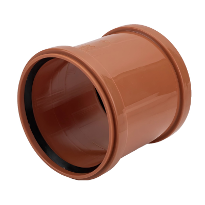 Муфта двухраструбная соединительная ПП канализационная D 110 (наружная) (50) СП