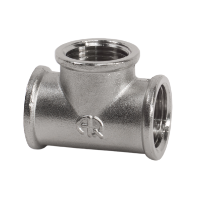 Тройник внутр. резьба 1"х3/4"х1" никелированный AQUALINK (10/50)