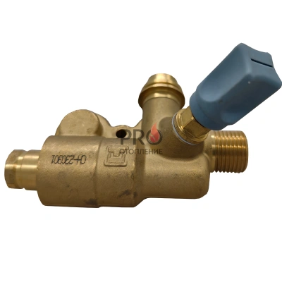 Запчасть для газ. котла Водоблок правая часть в сборе (латунь) Hubert