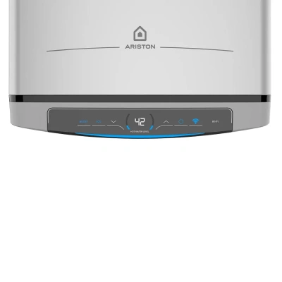 Водонагреватель электрический Ariston ABSE VLS DRY WIFI  80 (1,5+1 кВт, 2 ТЭНа, плоский, Ag+)
