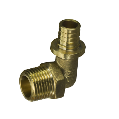 Отвод с нар. рез. аксиальный латунный TIM 16x1/2" (160/20)