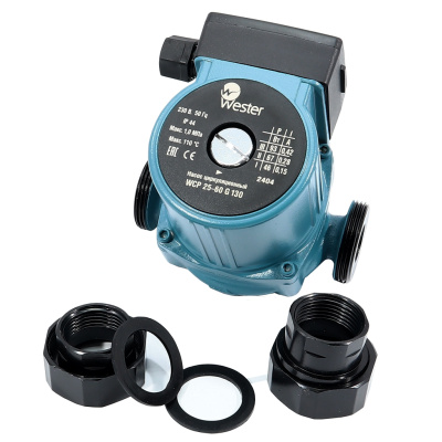 Насос циркуляционный Wester WCP 25-60 130 G (с гайками)