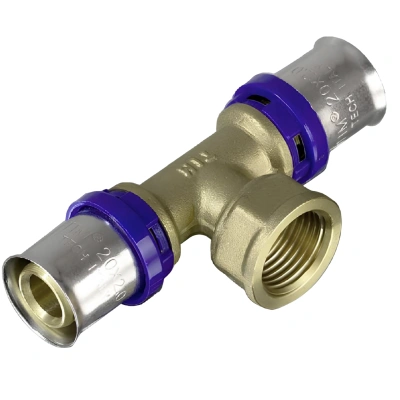 Тройник прессовый TIM вн. рез. 16х1/2" (120/15)