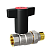 Кран шаровой с американкой полнопроходной (Т-рукоятка) LD Pride 1/2" (10) 