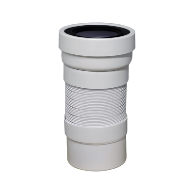 Труба фановая TIM раздвижная гофрированная, выход гладкий. длина 250-570  (Элитная серия)