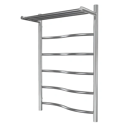 Полотенцесушитель Париж (с полкой) 1/2" вн. рез. 400х700 (5 перекл.) нерж.