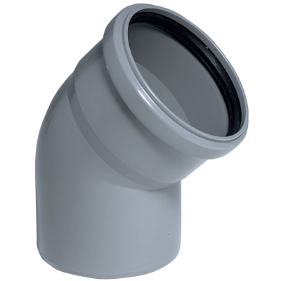 Отвод ПП канализационный D 50 (67 град.) (100)