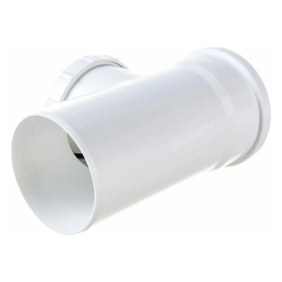 Ревизия ПП бесшумная белая с крышкой D-110 ПОЛИТЭК (40)