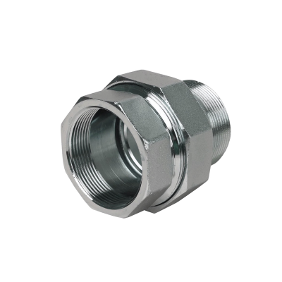 Американка прямая нар.-вн. латунь никель 1/2" LD (40)