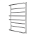 Полотенцесушитель Багдад (без полок) 1/2" вн. рез. 500х800 (8 перекл.) нерж.