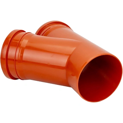 Тройник канализационный D-200/200 (45 град.) (наружная) ПОЛИТЭК (10)