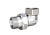 Американка угловая нар.-вн. латунь никель 1/2" LD (30)