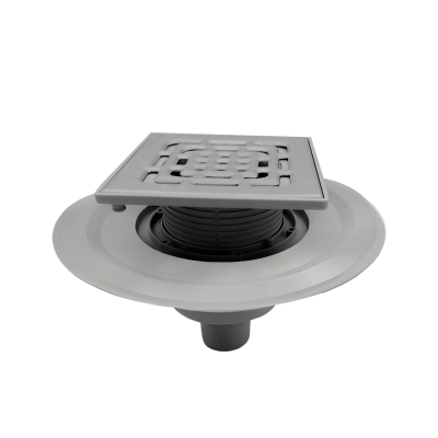 Трап ПП вертикальный D50 с сухим затвором 150*150 TIM (4/1)