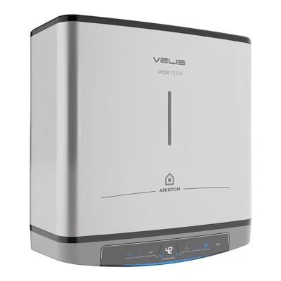 Водонагреватель электрический Ariston ABSE VLS LUX PW WIFI  30 (1,5+1 кВт, 2 ТЭНа, плоский)
