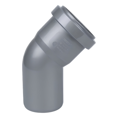 Отвод ПП канализационный СИНИКОН D 50 (45 град.) (20) (Р-О)