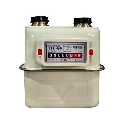 Счетчик газа Счетприбор СГД-G 4 межосевое 110 мм, левый 1 1/4" (СЛЕВА НАПРАВО) (8) *