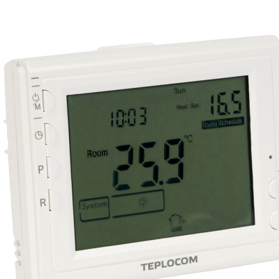 Термостат комнатный TEPLOCOM TS-Prog-2AA/8A