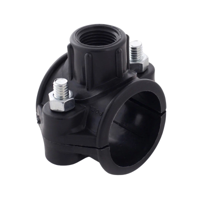 Врезка седловая ПЭ 32x1/2" двухболтовая (180/1)