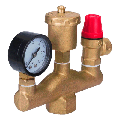 Группа безопасности котла AQUALINK (50 кВт) (3 бар) (12)