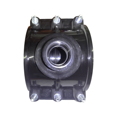 Врезка седловая ПЭ 110x1" шестиболтовая (32/1)