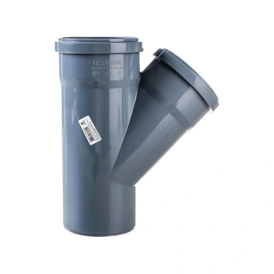 Тройник ПП канализационный D-110/110 (45 град.) ПОЛИТЭК (25)