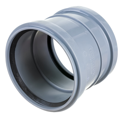 Муфта двухраструбная ПП канализационная D 110 ПОЛИТЭК (90)