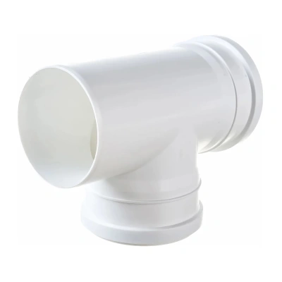 Тройник ПП канализационный бесшумный белый D-110/110 (87 град.) ПОЛИТЭК (30)